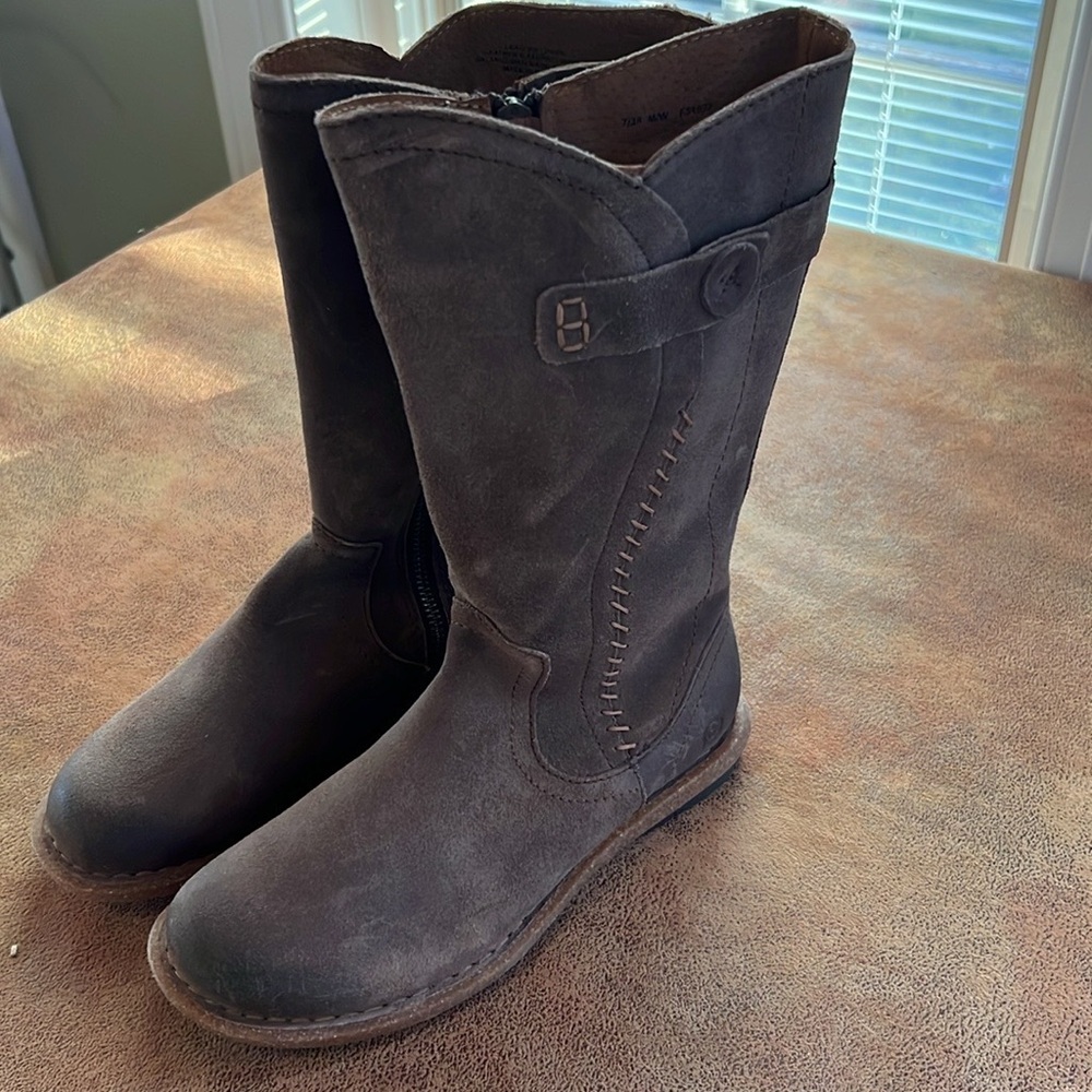 Born Dark Brown Combat & Moto Boots